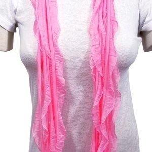 Pink Flutter Scarf Lightweight Women Accessory Multiwear